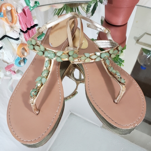 Unisa beaded womens sandals size 9 1/2 - Picture 3 of 7